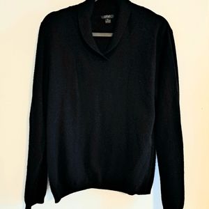 Black Cashmere Sweater. Privé brand. XL.